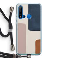 CaseCompany Geo #5: Huawei P20 Lite (2019) Transparant Hoesje met koord