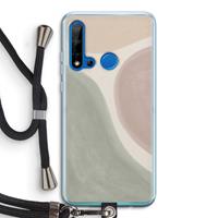 CaseCompany Geo #6: Huawei P20 Lite (2019) Transparant Hoesje met koord