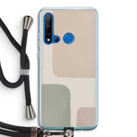 CaseCompany Geo #7: Huawei P20 Lite (2019) Transparant Hoesje met koord