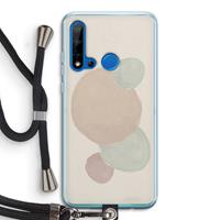 CaseCompany Geo #9: Huawei P20 Lite (2019) Transparant Hoesje met koord