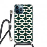 CaseCompany Moroccan tiles: iPhone 13 Pro Max Transparant Hoesje met koord