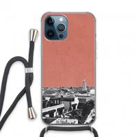 CaseCompany Marrakech Skyline : iPhone 13 Pro Max Transparant Hoesje met koord