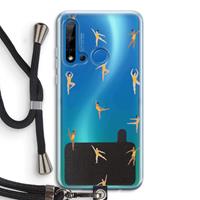 CaseCompany Dans #2: Huawei P20 Lite (2019) Transparant Hoesje met koord