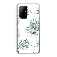 CaseCompany Simple leaves: Oppo A95 5G Transparant Hoesje