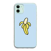 CaseCompany Banana: iPhone 11 Transparant Hoesje