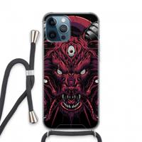 CaseCompany Hell Hound and Serpents: iPhone 13 Pro Max Transparant Hoesje met koord