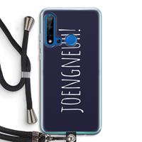 CaseCompany Joengneuh!: Huawei P20 Lite (2019) Transparant Hoesje met koord