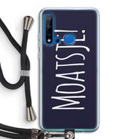 CaseCompany Moatsje!: Huawei P20 Lite (2019) Transparant Hoesje met koord