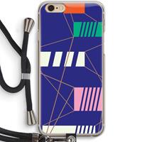 CaseCompany Gestalte 5: iPhone 6 / 6S Transparant Hoesje met koord