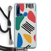 CaseCompany Illustratieve pop 1: Huawei P20 Lite (2019) Transparant Hoesje met koord