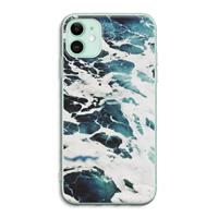 CaseCompany Golven: iPhone 11 Transparant Hoesje