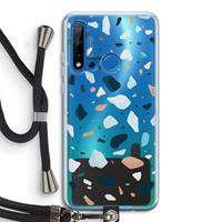 CaseCompany Terrazzo N°13: Huawei P20 Lite (2019) Transparant Hoesje met koord