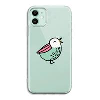 CaseCompany Birdy: iPhone 11 Transparant Hoesje