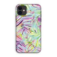 CaseCompany Tropical Palms Blue: iPhone 11 Tough Case