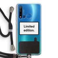 CaseCompany Limited edition: Huawei P20 Lite (2019) Transparant Hoesje met koord