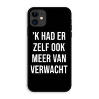 CaseCompany Meer verwacht - Zwart: iPhone 11 Tough Case