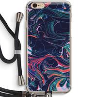 CaseCompany Light Years Beyond: iPhone 6 / 6S Transparant Hoesje met koord