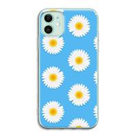 CaseCompany Margrietjes: iPhone 11 Transparant Hoesje