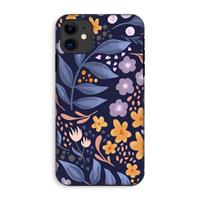 CaseCompany Flowers with blue leaves: iPhone 11 Tough Case