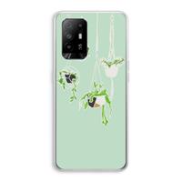 CaseCompany Hang In There: Oppo A95 5G Transparant Hoesje