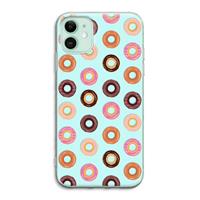 CaseCompany Donuts: iPhone 11 Transparant Hoesje