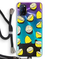 CaseCompany When Life Gives You Lemons...: Oppo A92 Transparant Hoesje met koord