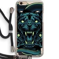 CaseCompany Cougar and Vipers: iPhone 6 / 6S Transparant Hoesje met koord