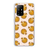 CaseCompany You Had Me At Pizza: Oppo A95 5G Transparant Hoesje