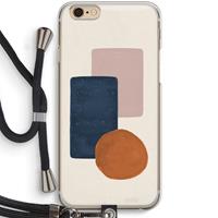 CaseCompany Geo #3: iPhone 6 / 6S Transparant Hoesje met koord