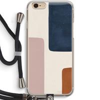CaseCompany Geo #5: iPhone 6 / 6S Transparant Hoesje met koord