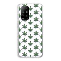 CaseCompany Weed: Oppo A95 5G Transparant Hoesje