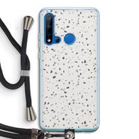 CaseCompany Terrazzo N°14: Huawei P20 Lite (2019) Transparant Hoesje met koord