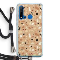 CaseCompany Terrazzo N°17: Huawei P20 Lite (2019) Transparant Hoesje met koord