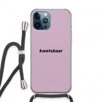 CaseCompany kwetsbaar: iPhone 13 Pro Max Transparant Hoesje met koord