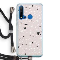 CaseCompany Terrazzo N°20: Huawei P20 Lite (2019) Transparant Hoesje met koord