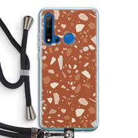 CaseCompany Terrazzo N°22: Huawei P20 Lite (2019) Transparant Hoesje met koord