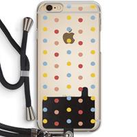 CaseCompany Bollen: iPhone 6 / 6S Transparant Hoesje met koord