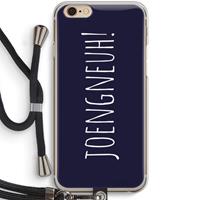 CaseCompany Joengneuh!: iPhone 6 / 6S Transparant Hoesje met koord