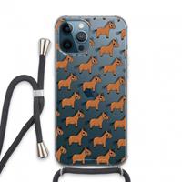 CaseCompany Pony: iPhone 13 Pro Max Transparant Hoesje met koord