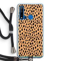 CaseCompany Panter: Huawei P20 Lite (2019) Transparant Hoesje met koord