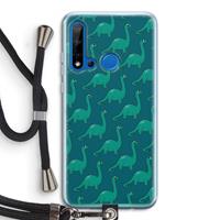 CaseCompany Diplodocus: Huawei P20 Lite (2019) Transparant Hoesje met koord