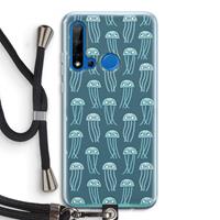 CaseCompany Kwallie: Huawei P20 Lite (2019) Transparant Hoesje met koord