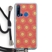 CaseCompany Zon: Huawei P20 Lite (2019) Transparant Hoesje met koord