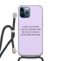 CaseCompany Regenboog: iPhone 13 Pro Max Transparant Hoesje met koord