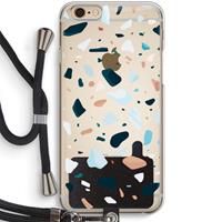 CaseCompany Terrazzo N°13: iPhone 6 / 6S Transparant Hoesje met koord