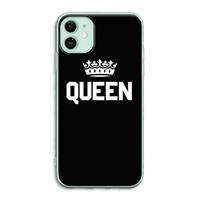 CaseCompany Queen zwart: iPhone 11 Transparant Hoesje