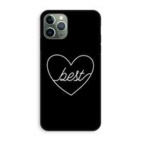 CaseCompany Best heart black: iPhone 11 Pro Tough Case