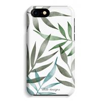 CaseCompany Tropical watercolor leaves: Volledig Geprint iPhone 7 Hoesje