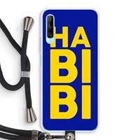 CaseCompany Habibi Blue: Huawei P Smart Pro Transparant Hoesje met koord