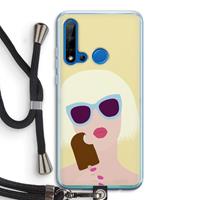 CaseCompany Ice cream: Huawei P20 Lite (2019) Transparant Hoesje met koord